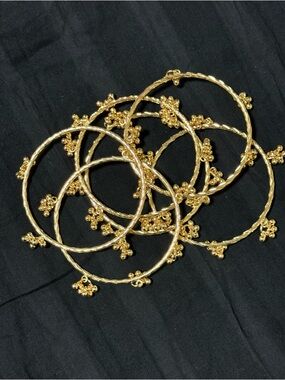 Viral kashmiri gungroo bangle set (6pcs)